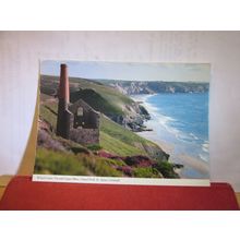 TIN MINE, CHAPEL PORTH, ST. AGNES, CORNWALL unused postcard by John Hinde =