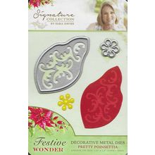 Crafter's Companion. Sara Davies. Pretty Poinsettia Die Set. Die Cutting Crafts