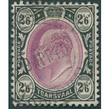 Transvaal 1909 2s.6d. magenta & black SG269 used