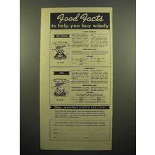 1940 Libby's Fruit Cocktail, Bartlett Pears Ad