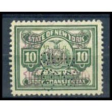 Used Revenue 10c N.Y. Stock Transfer Fine WA2760