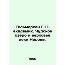 Helmersen G.P., Academician. Lake Peipsi and the Upper Narova River. In Russia