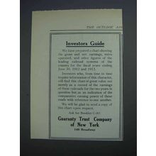1914 Guaranty Trust Company of New York Ad - Investors