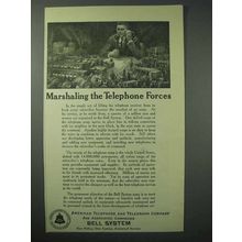 1924 AT&T Telephone Ad - Marshaling the Forces