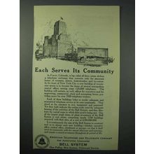 1924 AT&T Telephone Ad - Each Serves Its Community