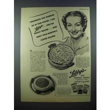 1940 Libby's Corn, Spinach, Peas Ad - Gobbled Up