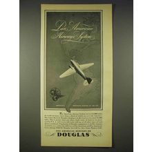 1940 Douglas Aircraft Ad - Pan American Airways