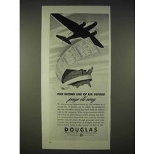 1940 Douglas Aircraft Ad - Second Line of Air Defense