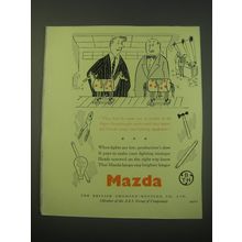 1953 Mazda Lamps Ad - They had the same sort of trouble