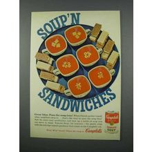 1962 Campbell's Tomato Soup Ad - Sandwiches