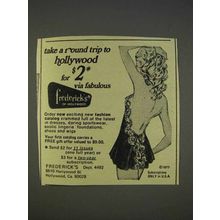 1977 Frederick's of Hollywood Lingerie Ad - Round Trip
