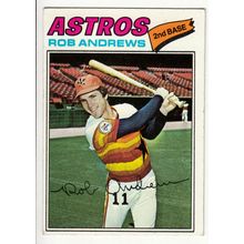 1977 Topps baseball card 209 Rob Andrews - Astros