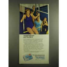 1973 Tampax Tampons Advertisement - Around and over and - you did it!