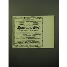 1950 Arms and the Girl Play Advertisement - Nanette Fabray Georges Guetary