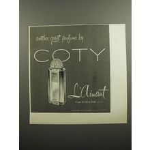 1952 Coty L'Aimant Perfume Ad - Another great perfume by Coty