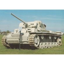 Panzerkampfwagen 3 German WW2 Tank at Aberdeen Military Postcard