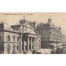 Standard Bank Adderley Street Cape Town Old Postcard