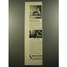 1954 Sheraton Hotels Ad - America's Heart is Lindell and Spring