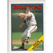 1988 Topps baseball card 706 Rick Mahler