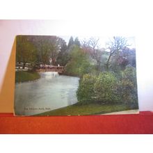 VICTORIA PARK, BATH. SOMERSET used antique postcard 1910 pm =