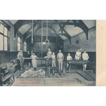 Students In Gym at Elgin House School Shepherds Bush London Postcard