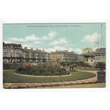 Britannia Gardens and Parade Great Yarmouth Postcard Norfolk