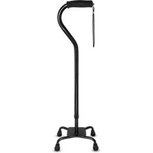 RMS Quad Cane - Adjustable Walking Cane with 4-Pronged Base for Extra Stability