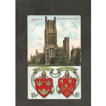 Postcard Cambridgeshire Ely Cathedral 1907 Jarrold 1347 PM 1907 Lowestoft