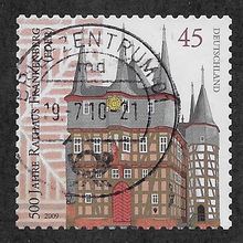 GER 2009 €0.45 (S/A) 'FRANKENBERG HALL' FINE USED (EBID53-708)