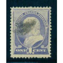 Used 212 1c Benjamin Franklin Just Clears M01415