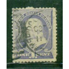 Used 212 1c Benjamin Franklin Barely Clears M01462