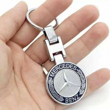 MERCEDES BENZ Keyring / Keychain - chromed steel - german luxury auto car
