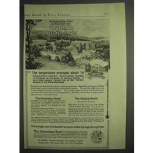 1917 Virginia Hot Springs Ad - Homestead Hotel