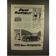 1940 Plymouth Car Ad - Enjoy Yourself!