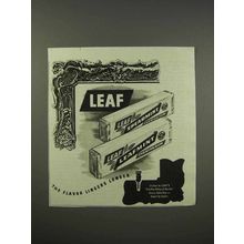 1946 Leaf Spearmint, Leafmint Chewing Gum Ad