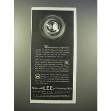 1946 Lee Tires Ad - Wheel Balance is Important