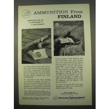 1963 FI Lapua Match Ammunition, Sako Ammunition Ad