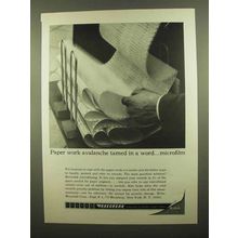 1965 Kodak Recordak Microfilm Ad - Paper Work Tamed