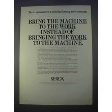 1966 Xerox Copiers Ad - Bring the Machine to The Work