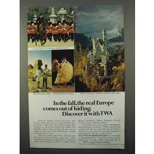 1966 TWA Airline Ad - Europe Comes Out of Hiding