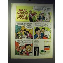 1971 Doral Cigarettes Ad - Meets a Smart Cookie