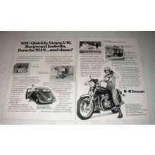 1977 Kawasaki Z1000 Motorcycle Ad - in German