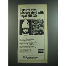 1986 Southern States Uniroyal Royal MH-30 Ad - Tobacco Yield