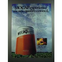 1986 Rhone-Poulenc Mocap Ad - Experience Means Quality Control