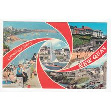 Multiview of New Quay Cardiganshire Postcard 27343