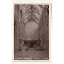 The Nave Blyth Church Nottinghamshire Postcard RP Publisher E L Scrivens