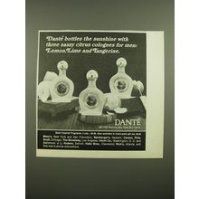1968 Dante Lemon, Lime and Tangerine Cologne Ad - Dante bottles the sunshine