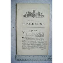 1843 Act of Parliament: power & jurisdiction of Her Majesty countries & places