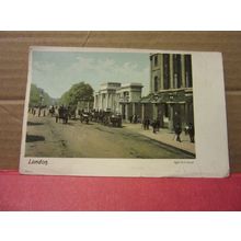 HYDE PARK CORNER, LONDON used antique postcard 1906 pm =