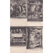 Gimagnano 4x Antique Last Supper Crucifixion Painting Postcard s